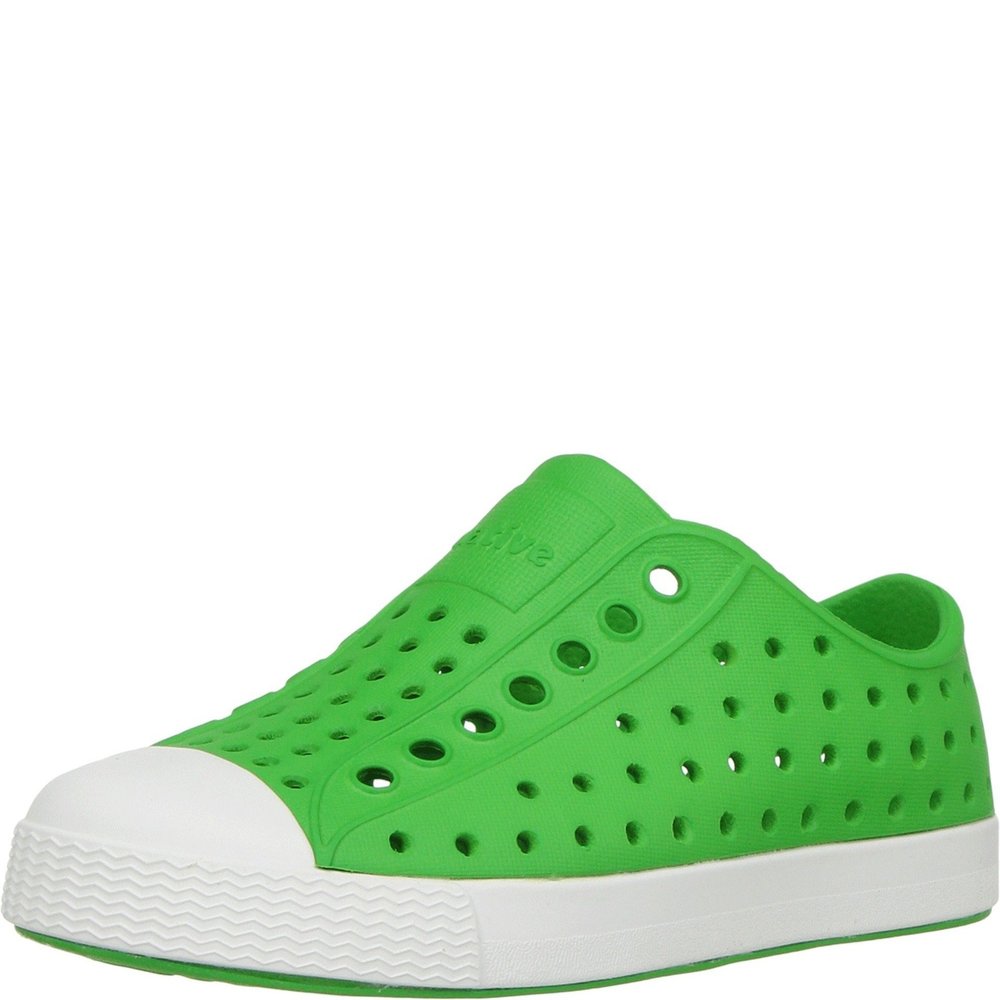 NATIVE SHOES, JEFFERSON CHILD, KIDS LIGHTWEIGHT SNEAKER, CRAYON YELLOW/SHEL